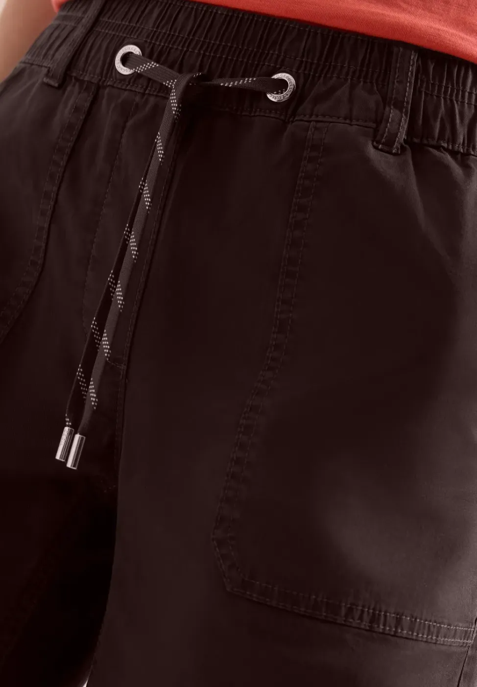 Short Mid Waist à jambes droites, coupe décontractée