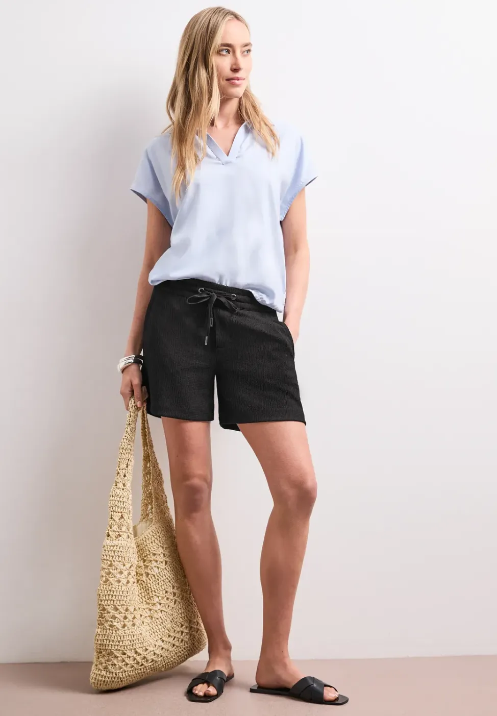 Short structuré en coupe loose