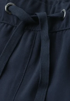 Short taille haute avec ceinture paperbag