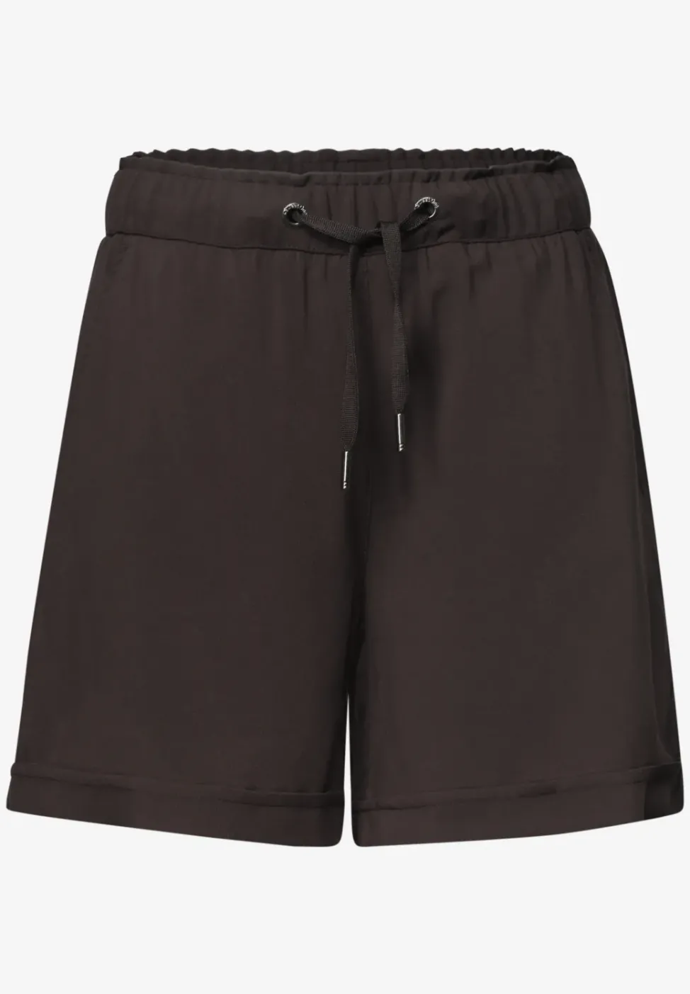 Short taille haute avec ceinture paperbag