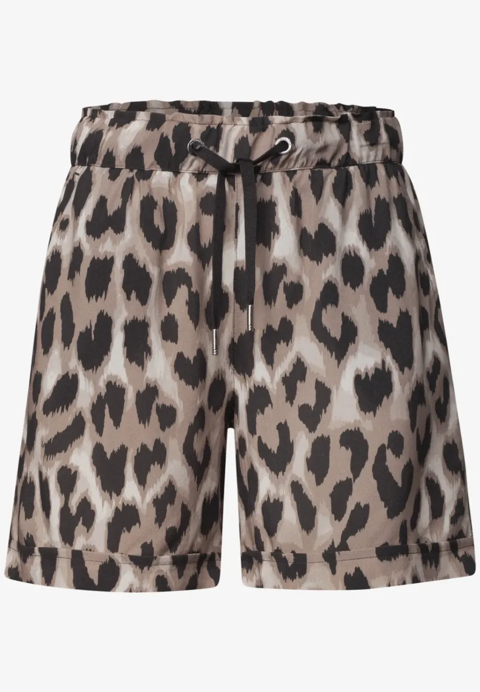 Short taille haute avec ceinture paperbag