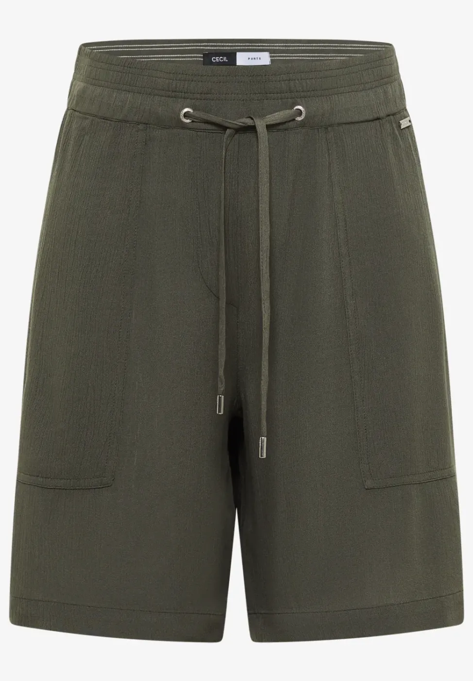 Short taille haute wide leg structuré