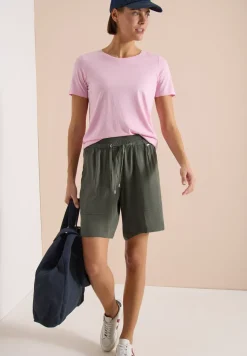 Short taille haute wide leg structuré