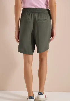 Short taille haute wide leg structuré