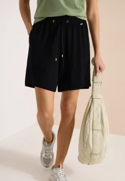 Short taille haute wide leg structuré