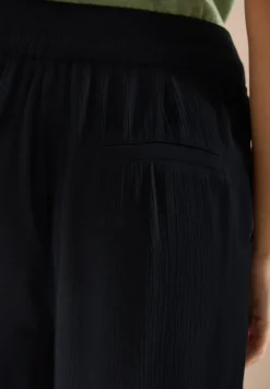 Short taille haute wide leg structuré