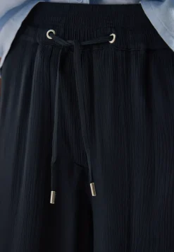 Short taille haute wide leg structuré
