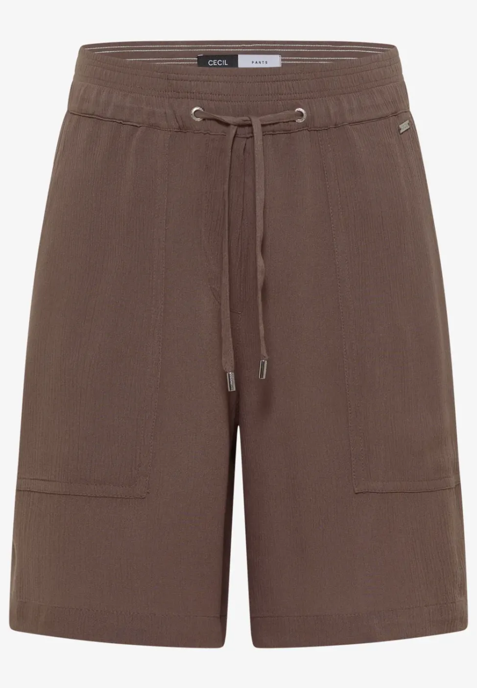 Short taille haute wide leg structuré
