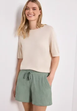 Short taille moyenne en mousseline