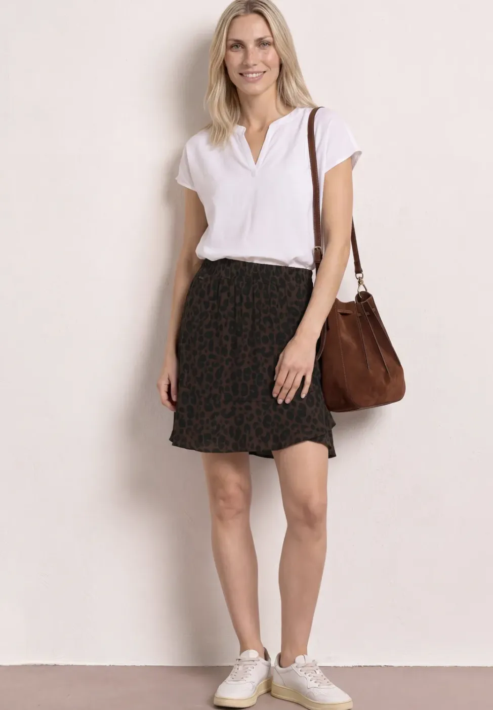 Skort avec volants et imprimé