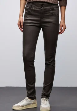 Slim Fit pantalon enduit