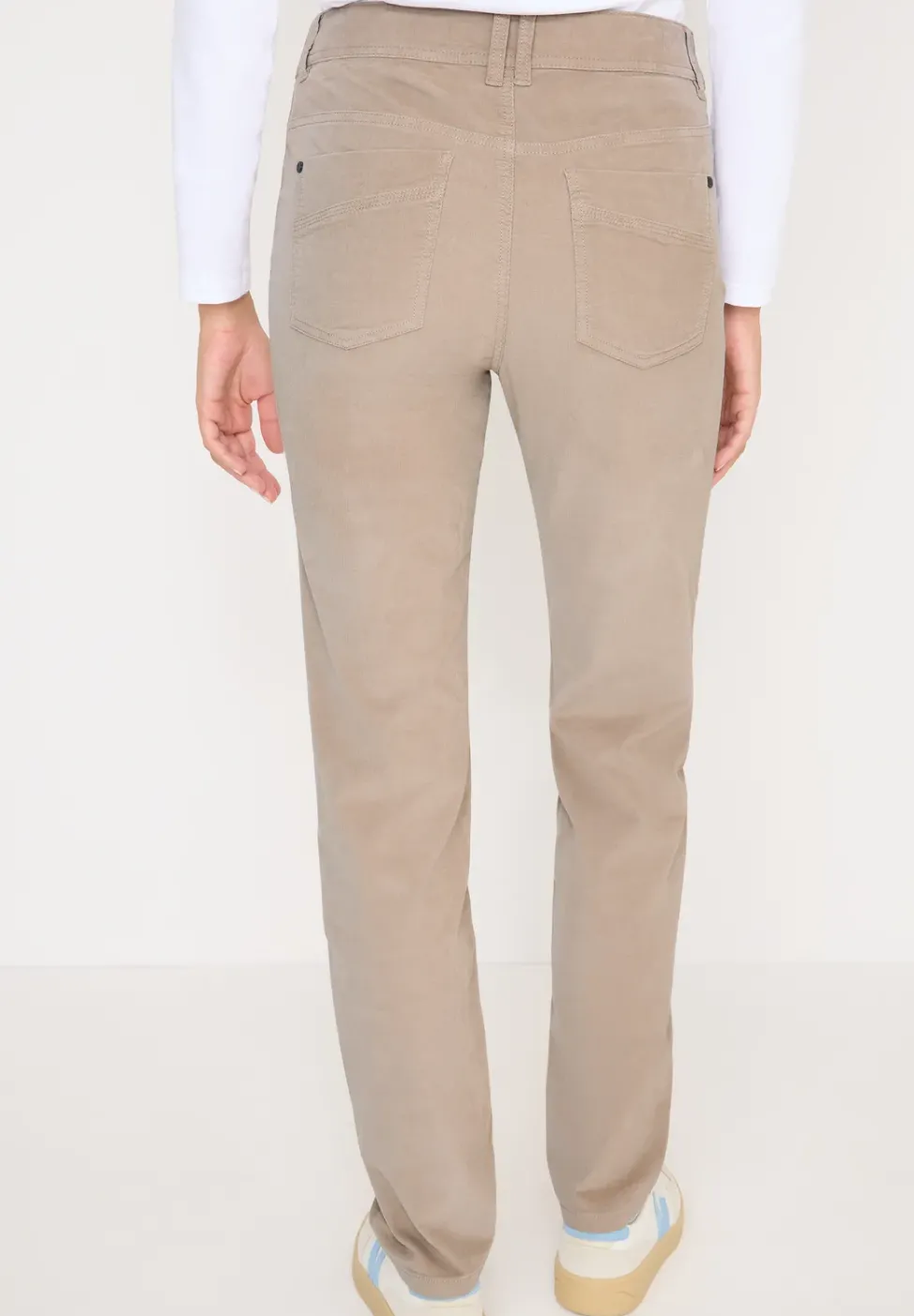 Slim Fit pantalon en velours côtelé