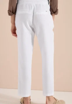 Slim Leg pantalon causal fit en lin