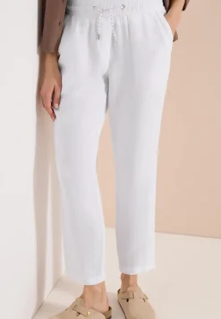 Slim Leg pantalon causal fit en lin