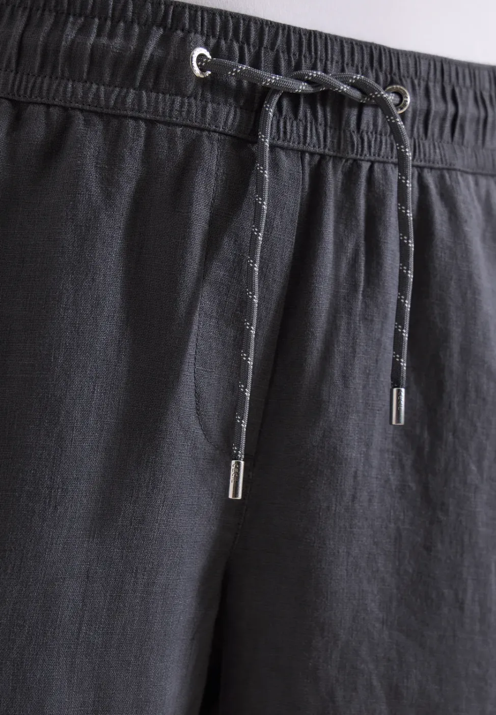 Slim Leg pantalon causal fit en lin