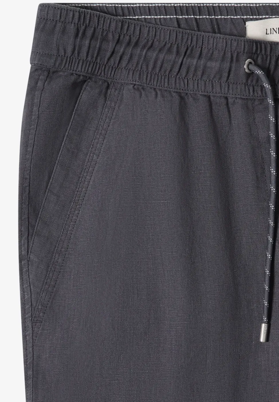 Slim Leg pantalon causal fit en lin
