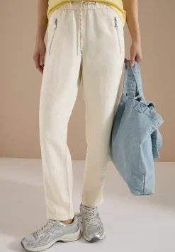 Slim Leg Pantalon en lin mélangé