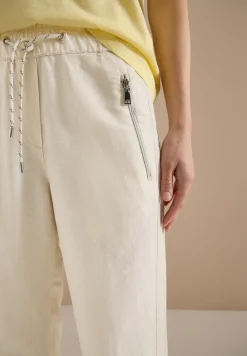 Slim Leg Pantalon en lin mélangé