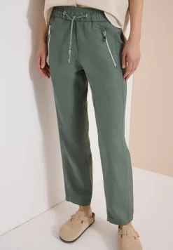 Slim Leg Pantalon en lin mélangé