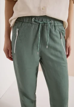 Slim Leg Pantalon en lin mélangé