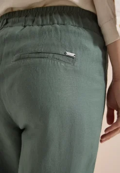 Slim Leg Pantalon en lin mélangé