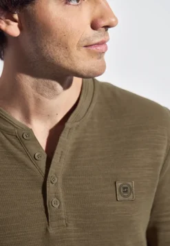 Slub doux Henleyshirt