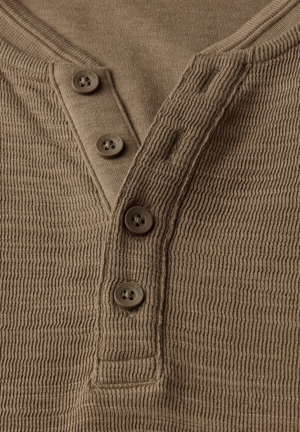 Slub doux Henleyshirt