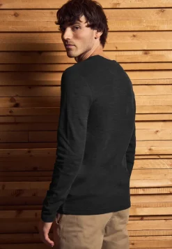 Slub doux Henleyshirt