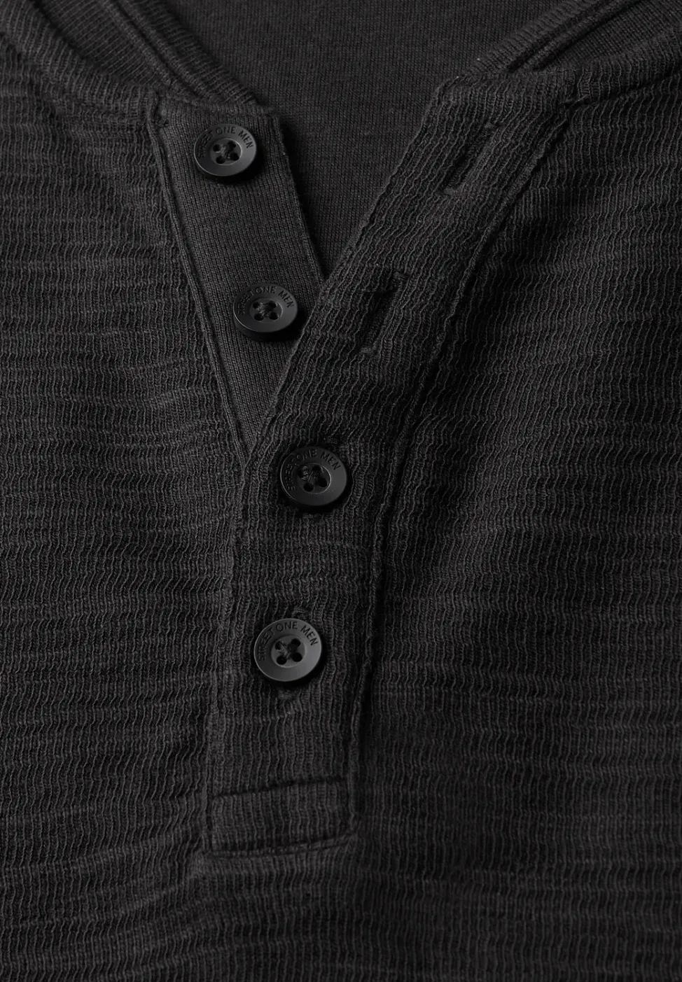Slub doux Henleyshirt