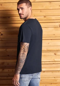 Slub T-shirt avec wording