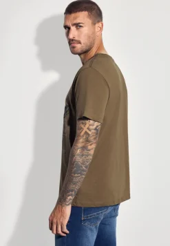 Slub T-shirt avec wording