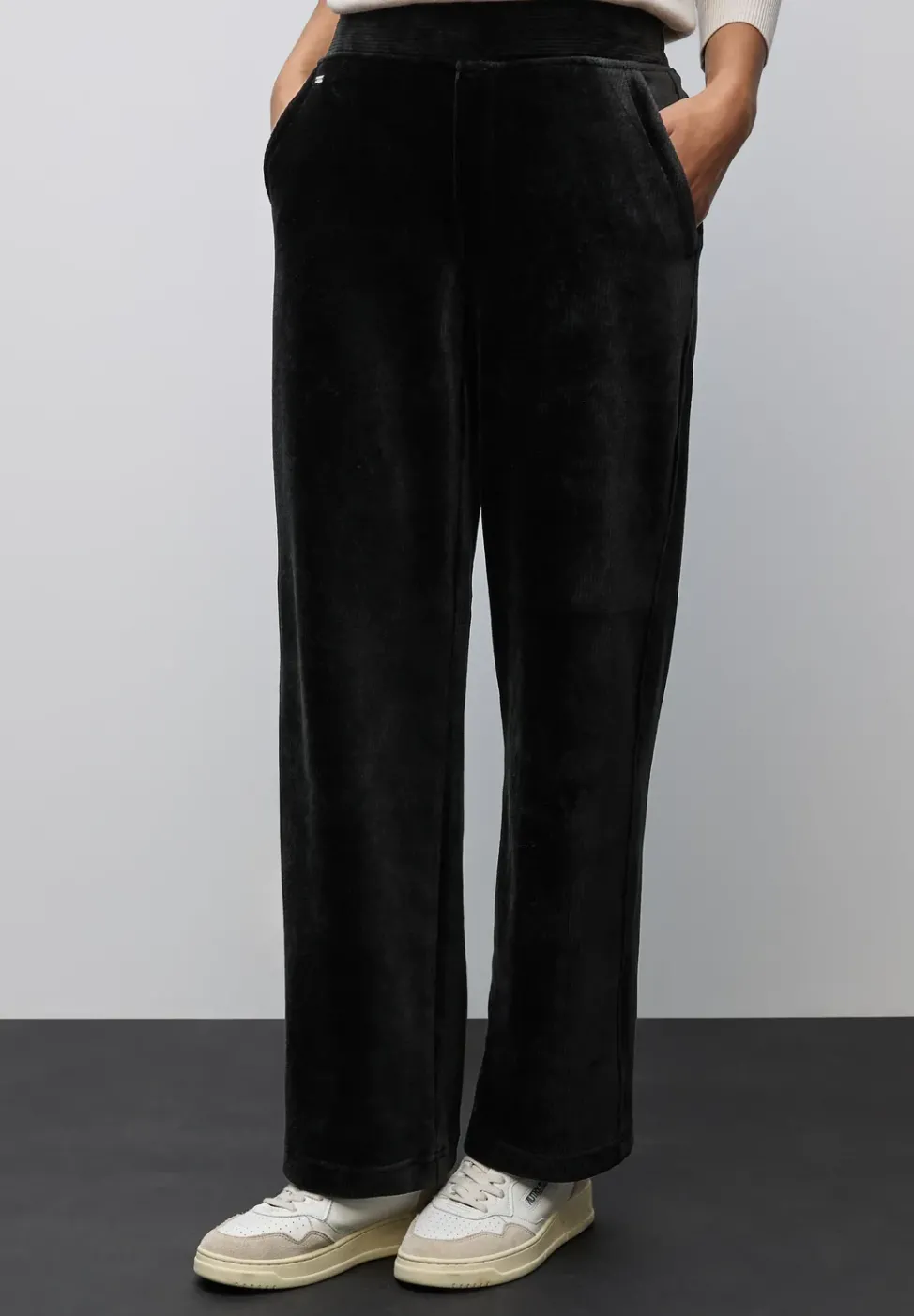 Straight Leg pantalon en velours côtelé
