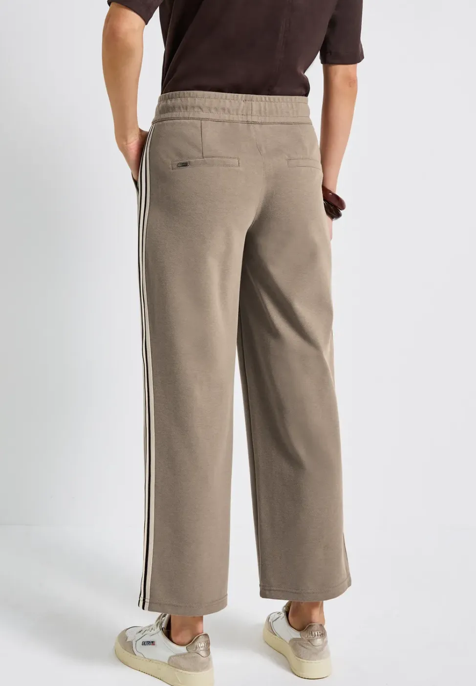 Straight Leg Pantalon structuré