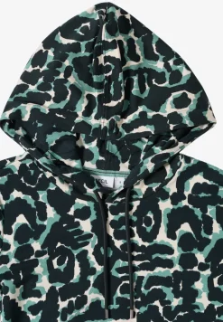 Sweat à capuche à motifs