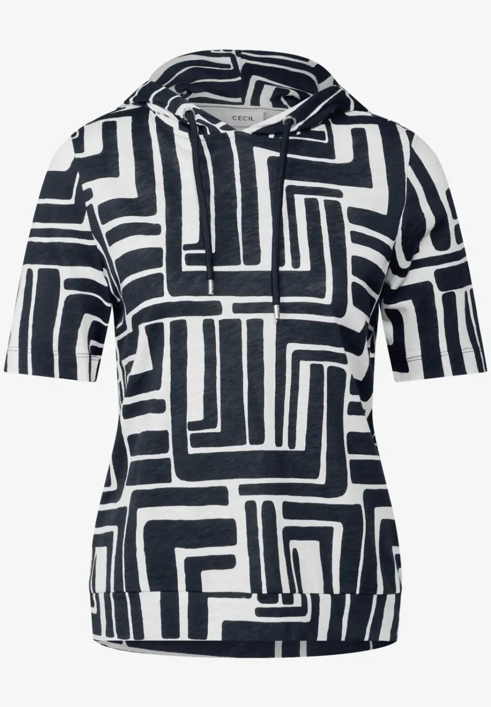 Sweat à capuche à motifs