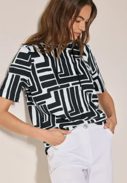 Sweat à capuche à motifs