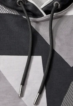Sweat à capuche à motifs