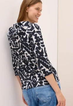 Sweat à capuche à motifs