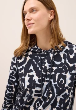 Sweat à capuche à motifs