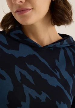 Sweat à capuche à motifs