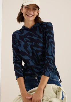 Sweat à capuche à motifs