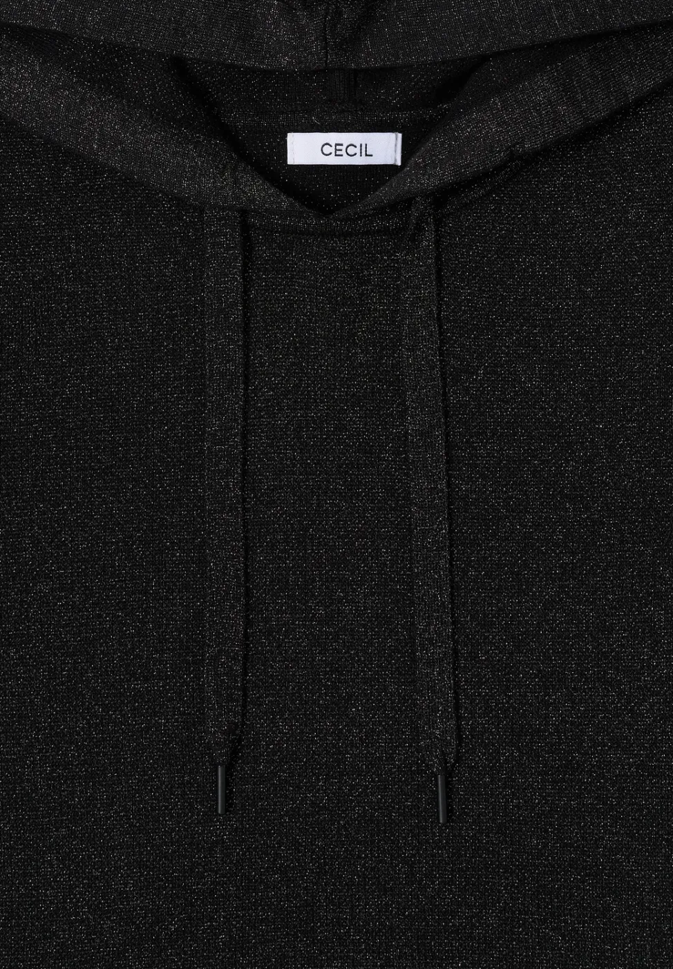 Sweat à capuche jacquard avec paillettes
