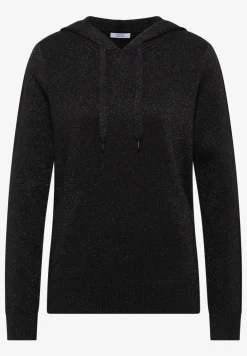 Sweat à capuche jacquard avec paillettes