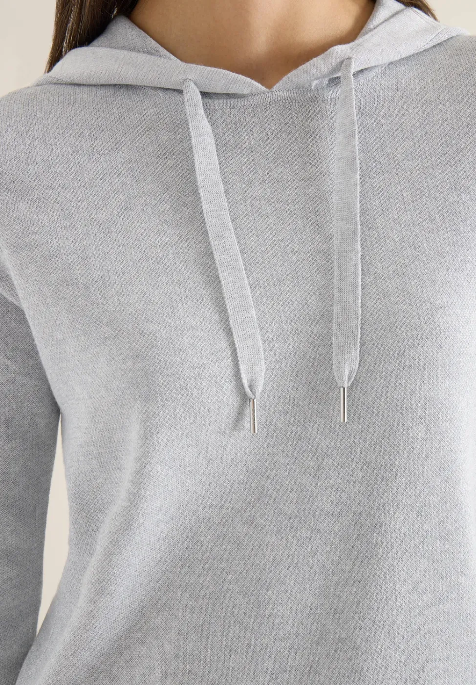 Sweat à capuche jacquard avec paillettes