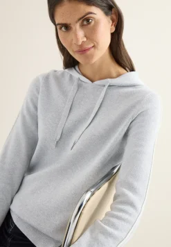 Sweat à capuche jacquard avec paillettes
