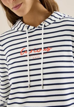 Sweat à capuche rayé