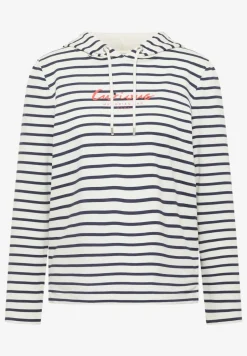 Sweat à capuche rayé