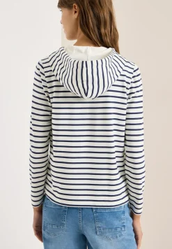Sweat à capuche rayé