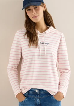 Sweat à capuche rayé