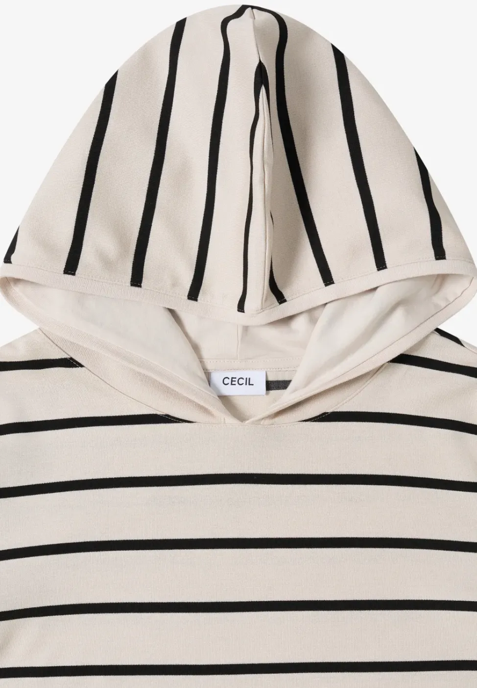 Sweat à capuche rayé